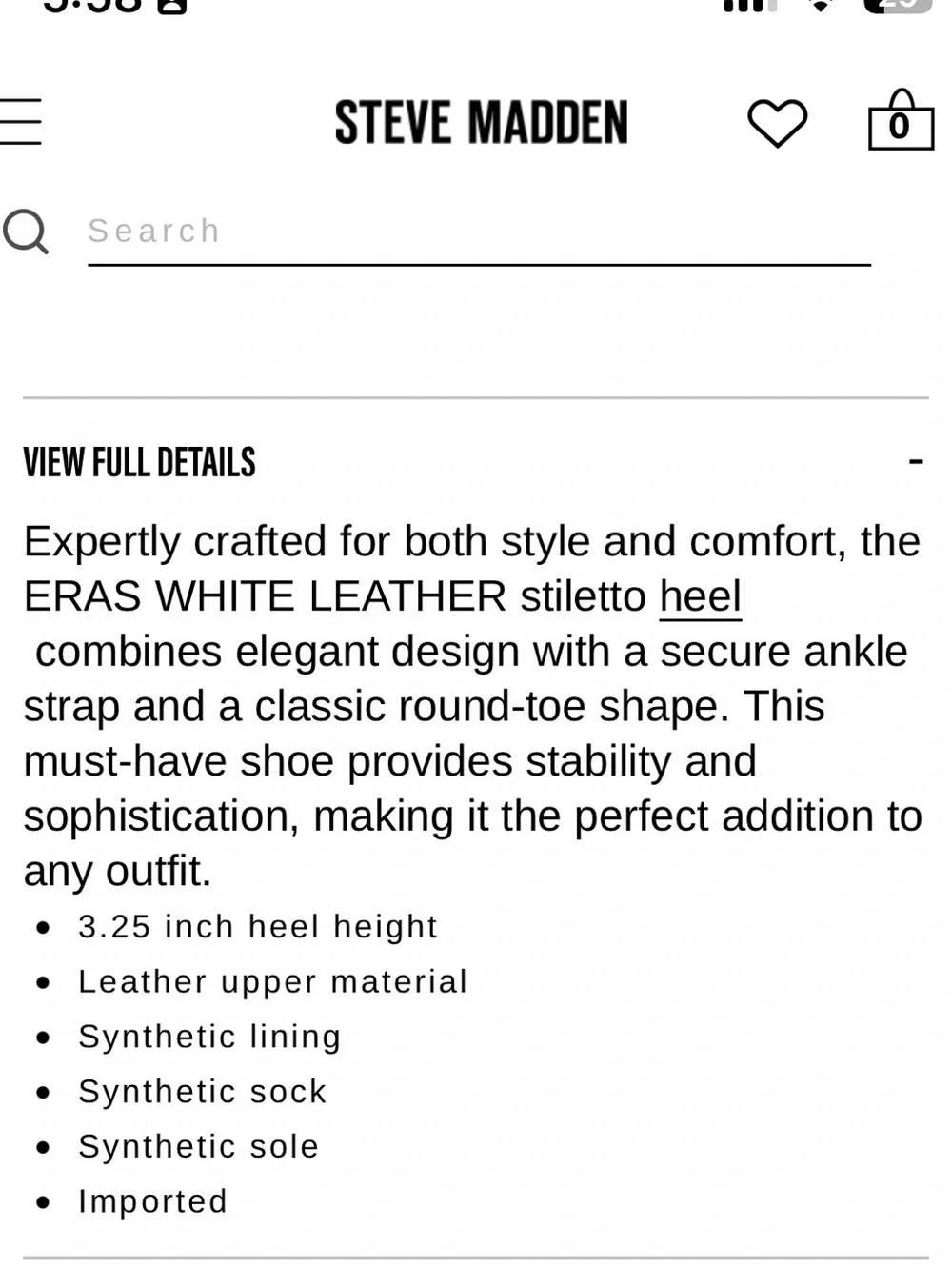 Steve Madden White Strappy Ankle‑Tie Heels